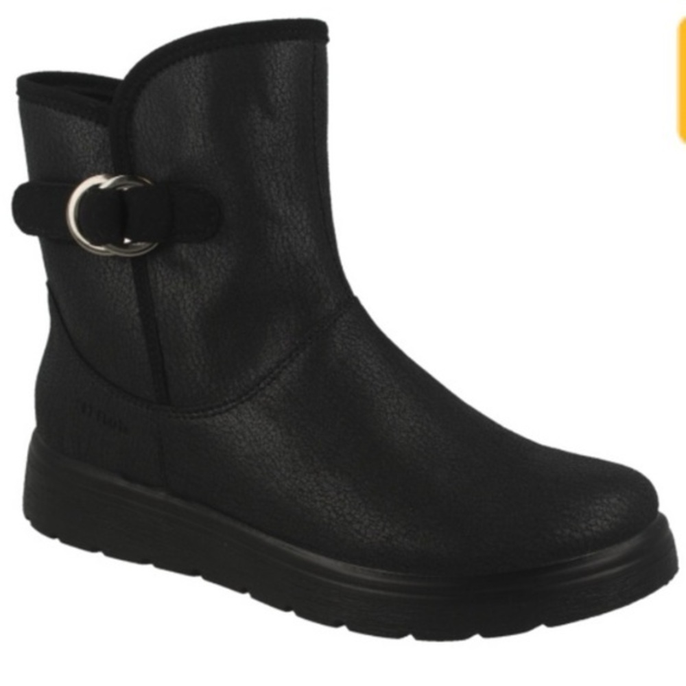 FLY Flot Nero Black Side Buckle Boot size 36, 5